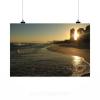Stunning Poster Wall Art Decor Beach Sunset Mar Sol Eventide 36x24 Inches