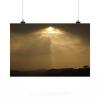 Stunning Poster Wall Art Decor Sunset Eventide Clouds Horizon 36x24 Inches #2 small image