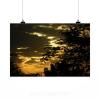 Stunning Poster Wall Art Decor Eventide Sunset Backcountry Clouds 36x24 Inches