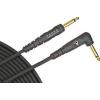 Gold-Plated 1/4&#034; Angled - Straight Instrument Cable