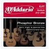 10 SETS D&#039;Addario EJ17 Phosphor Bronze Medium Acoustic Guitar Strings 13-56