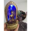Protection Positive Energy Crystal Healing Grid Thai Buddha Led Golden Temple