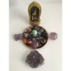 Protection Positive Energy Crystal Healing Grid Thai Buddha Led Golden Temple #5 small image