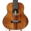 3A Curly Hawaiian Koa Baritone Guitarlele Sweet Sound, Flannel Hard Case, MGU02*