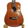 Butterfly Inlaid Solid Mahogany 6 Strings Handmade Travel Acoustic Guitar GT3265 #1 small image