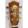 Butterfly Inlaid Solid Mahogany 6 Strings Handmade Travel Acoustic Guitar GT3265 #5 small image