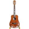 Dragonfly Inlaid Solid Mahogany 6 Strings Handmade Travel Acoustic Guitar GT3281 #3 small image