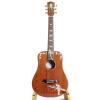 Parrot Inlaid Solid Mahogany 6 Strings Handmade Travel Acoustic Guitar GT3285 #2 small image