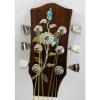 Antonio-Flower Inlaid Solidwood Mahogany 6 Strings Handmade Travel Guitar GT3258 #5 small image