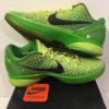 Nike Zoom Kobe VI 6 sz 8.5 Grinch Volt Green Apple Christmas Xmas Red 429659-701