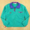 vtg 80&#039;s 90&#039;s COLUMBIA radial sleeve pullover windbreaker LARGE colorblock neon #1 small image