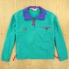 vtg 80&#039;s 90&#039;s COLUMBIA radial sleeve pullover windbreaker LARGE colorblock neon #2 small image
