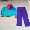 VTG Columbia Ski Jacket Retro 80s 90s Gaper Neon Purple Suit Men&#039;s Radial- XL