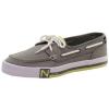 Nautica Men&#039;s Spinnaker Radial Grey Canvas Boat Loafers Shoes