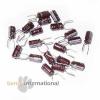 20x 4.7uF 50V 105°C ELECTROLYTIC CAPACITORS Radial Nichicon Low Impedance #1 small image
