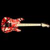 Used 2006 Charvel EVH Art Series Electric Guitar Red Black and White