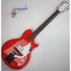 Supro Belmont Vibrato Americana Electric Guitar - Poppy Red