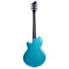 Supro Westbury 2020TM Electric Guitar Turquoise Metallic solid Dbl PU