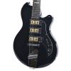 Supro Hampton 2030JB Electric Guitar Jet Black solid triple PU