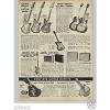 1966 PAPER AD Blackstone Electric Guitar Triple Double Single Pickup Supro Amp