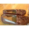 Deer Stags SUPRO Brown Leather Tassel Woven Loafers Slip On Mens 10M #3 small image