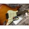 Fender American Elite Maple Stratocaster Electric Guitar  Tobacco Sunburst #2 small image