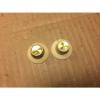2 Vintage Rogan Bros Cream Knobs w/ Brass Centers for 1960s Supro Guitar / Amp #1 small image