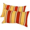 19x12-inch Rectangular Outdoor Carnival Accent Pillows (Set of 2)