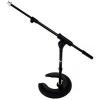 Short Solid Base Microphone Boom Stand Heavy Duty Free Mic Clip DP Stage MS138 #1 small image