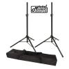 DJ PA SPEAKER UNIVERSAL ADJUSTABLE HEIGHT TRIPOD STANDS &amp; NYLON CARRY BAG, SPRS2 #1 small image