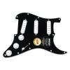 Fender Stratocaster Strat Loaded Pickguard Duncan Everything Axe Pickups BK/WH #1 small image