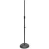 Round Base Microphone Stand Black With Round Base Mic Stand - Standard - New #1 small image