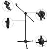 Ohuhu174; Microphone Stand Dual Mic Clip / Collapsible Tripod Boom Stand #2 small image