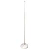 Pro Vocal Microphone Stand With Round Base White #1 small image