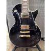 Excellent Japan electric guitar Epiphone [Les Paul Custom] black #1 small image
