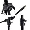 Stand Microphone Boom Mic Arm Tripod Clip Holder Studio Rotating Pyle Pmks56 . #2 small image