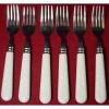 GIBSON flatware FRUIT ACCESSORIES pattern SALAD FORK 6-3/4&#034; set of 6 #1 small image