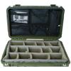 SKB Cases OD GREEN With padded dividers &amp; Pelican 1510 / 1519 Lid org. &amp; 2 LOCKS #1 small image