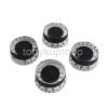 4pcs Speed Knobs Black Volume Tone Control Buttons For LP Electric Guitar #1 small image