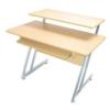 On-Stage Stands Wooden , Maple/Gray Steel Workstation WS7500MG NEW