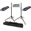 DJ PA SPEAKER UNIVERSAL ADJ. HEIGHT TRIPOD STANDS &amp; NYLON CARRY BAG &amp; CABLES, SP #1 small image