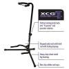 On Stage XCG4 Black Tripod Guitar Stand, 2 Pack #2 small image