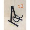 Brand New Two (x2) A-Frame Folding Guitar Stand, Banjo Stand + 3 Free Picks #1 small image