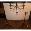LOT OF 3- USED MUSICAL ITEMS- 2 GUITAR STANDS &amp; 1 SHEET MUSIC STAND ALL TOP QUAL #1 small image