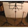 LOT OF 3- USED MUSICAL ITEMS- 2 GUITAR STANDS &amp; 1 SHEET MUSIC STAND ALL TOP QUAL #2 small image