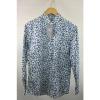 Smyth and Gibson Blue and Cream Shirt Size 38 RRP155 P64