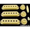 *NEW Cream ACCESSORY KIT Pickup Covers Knobs Tips for Fender Stratocaster Strat