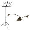 Compact Sheet Music Stand Plus Orch Light Pack