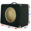 1x12 Guitar Speaker Extension Empty Cabinet Black Carpet Slant front G11220SLBC
