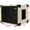 2X10 with tweeter Bass Guitar  Empty Speaker Cabinet Ivory White Tolex Blk Face #2 small image